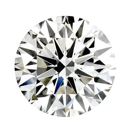 Produktbild: Moissanite lose Steine D farblos VVS1 Reinheit rund Brillantschliff künstlicher Diamant Edelsteine für Ring Ohrringe Anhänger Armbänder Schmuckherstellung 0,3 Karat - 10 CT (0.3)