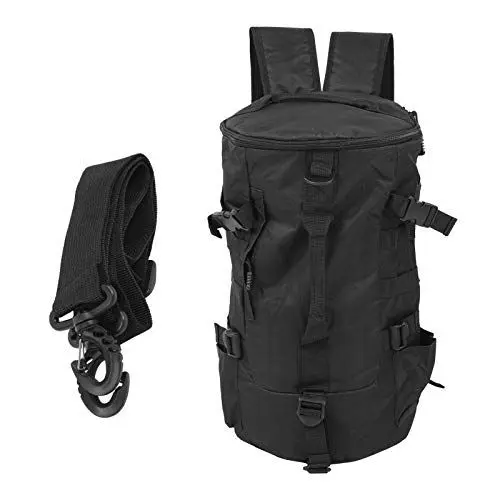 Produktbild: Mokernali Angelrucksack, Zylindrischer Rutenköder Rucksack, 26×45cm, Große Kapazität Angelruten Aufbewahrung, wasserdicht Schultertasche, Angeltasche, zum Aufbewahren von Angelruten (Schwarz)