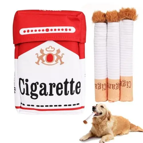 Produktbild: MOKIDO Interaktives Hundespielzeug - Quietschendes Plüsch-Hundespielzeug mit lustigem Kichern für kleine, mittelgroße und große Hunde