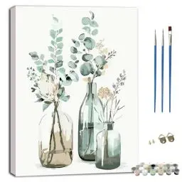 Produktbild: MOKIDO Malen nach Zahlen Erwachsene Kit, DIY Öl auf Leinwand Set mit Pinsel und Farbe, als Geburtstags für Frauen Heimdekoration (40x50cm, ohne Rahmen)