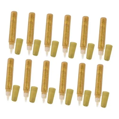 Produktbild: MOKKHNB 50 Stück Glitzer Klebestifte für Goldene Glitzerkleber für Kreative Bastelprojekte Malen und Zeichnen pro Stift für und Diy Aktivitäten