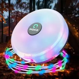 Produktbild: MoKo Camping Lichterkette Aufrollbar, 3-in-1 Tragbare Wiederaufladbare LED Lichterkette Outdoor mit 8 Beleuchtungsmodi, wasserdichte Campinglampe Taschenlampe für Zelt Camping Hof Dekoration