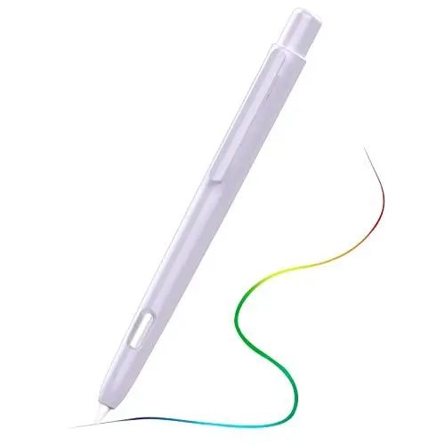 Produktbild: MoKo Hülle Kompatibel mit Apple Pencil 2. Generation, Ausziehbare Schutzhülle für Apple Pencil mit Stabilem Clip, Hart PC Apple Stifthülle, Unterstützt Doppeltippen, Taro Violett