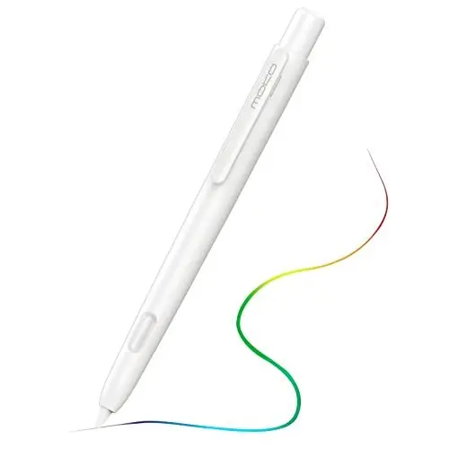 Produktbild: MoKo Hülle Kompatibel mit Apple Pencil 2. Generation, Ausziehbare Schutzhülle für Apple Pencil mit Stabilem Clip, Hart PC Apple Stifthülle, Unterstützt Doppeltippen, Weiß