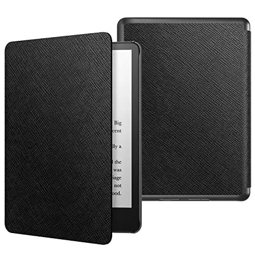 Produktbild: MoKo Hülle Kompatibel mit Kindle Paperwhite 11. Generation 2021, Dünne Leichte Tablet Schutzhülle mit Auto Schlaf/Aufwach PC Rücken für Kindle Paperwhite 6,8 Zoll, Signature Edition, Schwarz