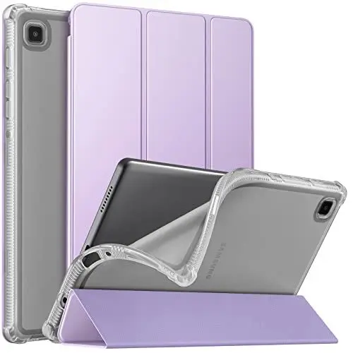 Produktbild: MoKo Hülle Kompatibel mit Samsung Galaxy Tab A7 Lite 8,7 Zoll 2021(SM-T225/T220/T227), Ultra Schlanke TPU Schutzhülle Weiche Transluzente Rückseite Smart Cover, Taro Violett