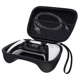 Produktbild: MoKo Kompatibel mit Sony Playstation 5 Wireless Controller DualSense Xbox Series X/S Tasche Tragetasche, PS5 600D Oxford Stoff Eva Hartschale Aufbewahrungstasche mit Handschlaufe - Schwarz
