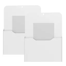 Produktbild: MoKo Magnetischer Stiftehalter, 2 Pack Magnetisch Zeitungshalter Wand, A4 Dokumentenhalter Bürobedarf Aufbewahrung, Notizbücher Organizer für Schule Büro Zuhause Kühlschrank, Weiß