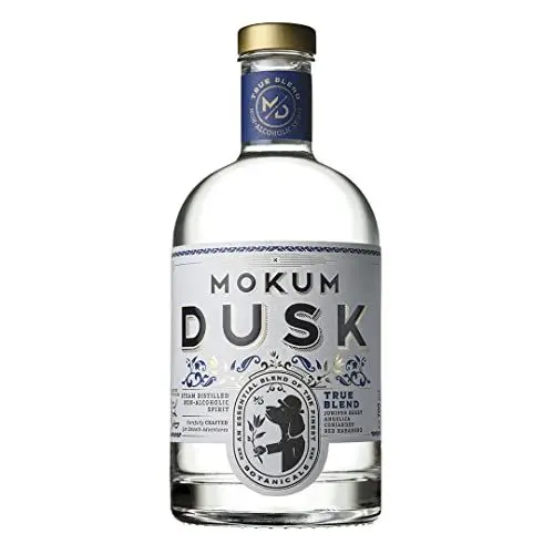 Produktbild: Mokum Dusk Gin Alkoholfrei - 0.0% Wahre Mischung- Erfrischend Alkoholfreie Destillat Alternative - Vegan Alkoholfreier Gin mit Natürliche Pflanzenstoffe - 700ml