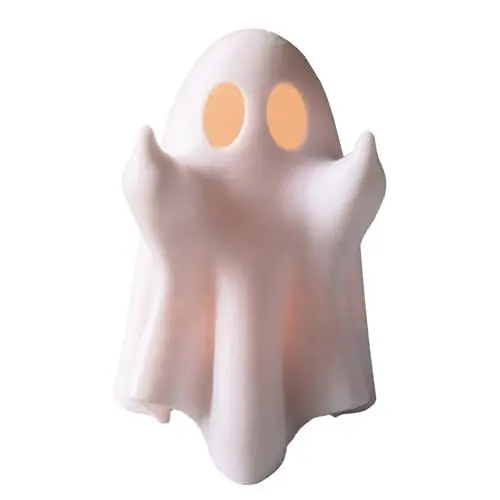 Produktbild: Tomotato Halloween-Geisterfigur, gruselige Geisterstatue, niedlicher Geist, leuchtet im Dunkeln, Halloween-Dekoration, Veranda und Innenbereich, gruselige Heimdekoration