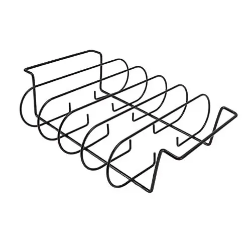 Produktbild: Mokylor Rippenständer Rippenständer Rippen-Räuchergestell Rippen-Grillgestell Rippen-Grillständer Rippen-Bratgestell Grill- und Grubenzubehör für Männer