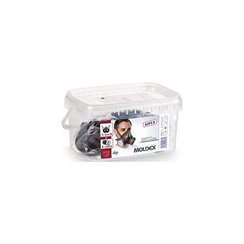 Produktbild: Moldex Atemschutzbox A2 P2 R D Größe M, Serie 8000, organische Gase und Partikel