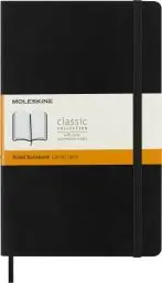 Produktbild: Moleskine Notizbuch, S07162 Large, A5, Liniert, Soft Cover, Schwarz