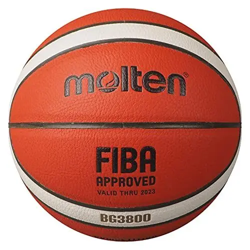 Produktbild: Molten BG3800 Basketball, Indoor, FIBA-Zulassung, Verbundleder, Größe 7, geeignet für Jungen ab 14 Jahren und Erwachsene