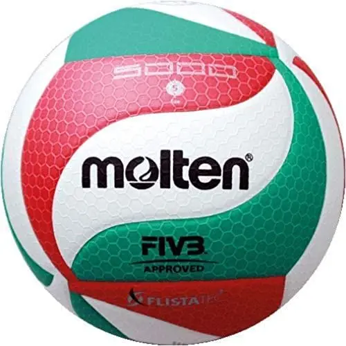 Produktbild: Molten Top Wettspielball-V5M5000-DE weiß/grün/rot 5
