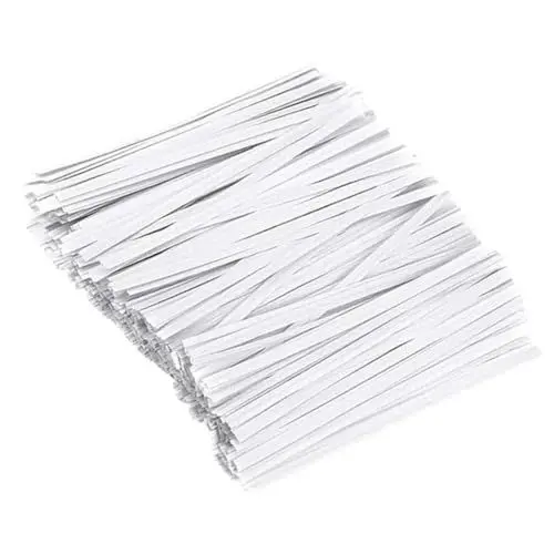 Produktbild: MOLUCKFU 1000 Stück Wiederverwendbare Brotbeutel-verschlüsse Papier-twist-verschlüsse Für Snackbeutel Und Kuchenbeutel