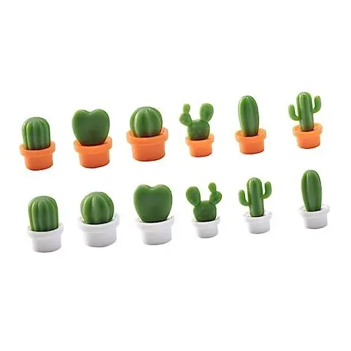 Produktbild: MOLUCKFU 12St Kühlschrankmagnet Aufkleber-Magnete Kühlschrankaufkleber Mini-Sukkulenten-Magnete kühltücher Set kühlschrankorginizer kühlschrank Magnete Küchendekoration Küchengerät Abs