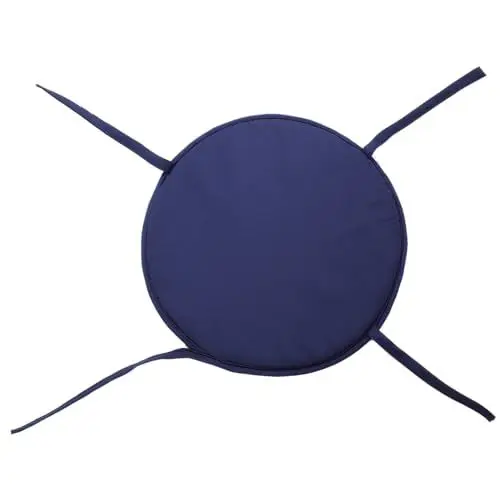 Produktbild: MOLUCKFU 1Stk Kissen sitzpouf sitztruhe Chair mat stuhlauflage sitzbank Polster Autositzmatte Kreis Runde Stuhlmatte Polster für Terrassenmöbel Bankauflage rund Bistro stühle fußmatte Blue