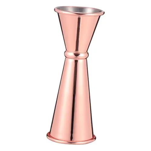 Produktbild: MOLUCKFU 1Stk Unzenbecher aus Edelstahl Barzubehör Cocktail messen doppelter Cocktail-Jigger bar zubehör kneipen zubehör messbecher Cocktail-Unzen-Becher Doppel-Jigger Rostfreier Stahl