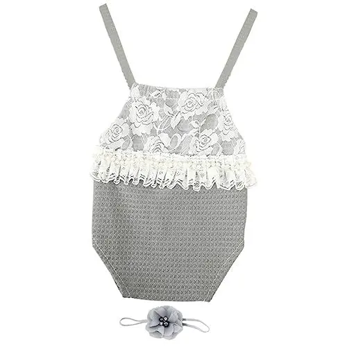 Produktbild: MOLUCKFU 1 Satz Einteiliger Strampler Fotoshooting Kostüm Neugeborenen-Outfit photoshooting Accessoires -Fotografie-Zubehör Requisiten für die Neugeborenenfotografie 1. Outfit