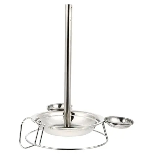 Produktbild: MOLUCKFU 1stk Hühnerregal Grillhähnchenständer Tragbarer Grill Brathähnchenständer Vertikales Hähnchengestell Außengrill Yakitori-grill Hähnchen Stand Smoker Bräter Silver Rostfreier Stahl