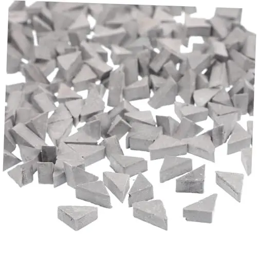 Produktbild: MOLUCKFU 200 Stück Dreieckige Ziegelmodell-dekore Sandtisch-Dekorationen Miniatur-hausbauziegel-Modelle 1:16