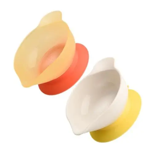 Produktbild: MOLUCKFU 2St Schale für Nahrungsergänzungsmittel Schöpfplatte Schaufelschüssel Selbsternährungshilfe geschöpftes Gericht Schüsseln für Kinder Saugnäpfe Futternapf Kleine Schüssel pp