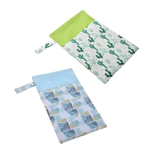 Produktbild: MOLUCKFU 2 Stück Damenbindenbeutel Für Reisen wasserdichte Aufbewahrungstaschen Himmelblau Und Violett Ideal Für Menstruationskissen Und Hygieneartikel Praktischer Organizer Für