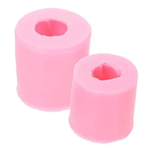 Produktbild: MOLUCKFU 2 Stück Silikon-plätzchenformen Mit Blumenmuster Backformen Abnehmbarer Donut-ausstecher in Der Mitte Für Schokoladen-fondant-kuchendekorationen
