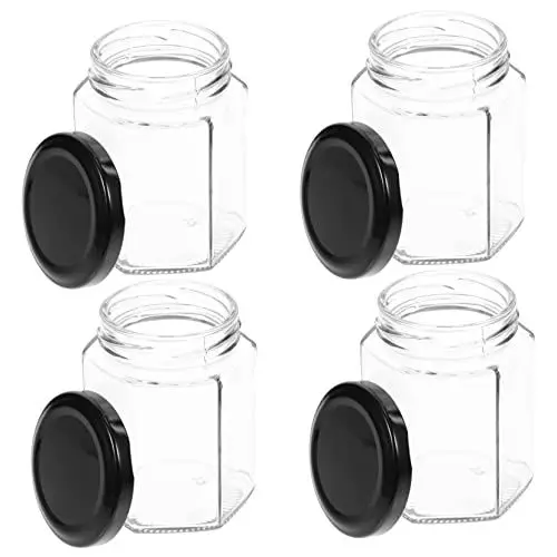 Produktbild: MOLUCKFU Honigtopf Aus Glas Glasflaschen Einfache Reinigung