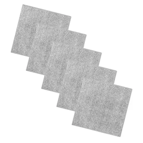 Produktbild: MOLUCKFU Super Saugfähiges Graues Handtuch – 2-seitiger Lappen – Geschirrtücher – 5-teiliges Set – Zum Reinigen Und Abstauben in Der Küche