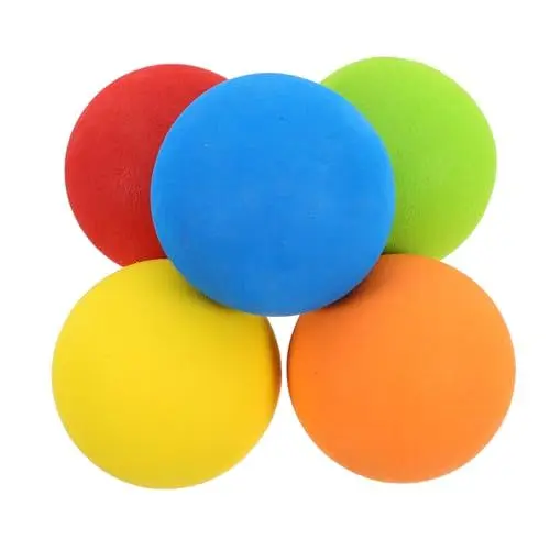 Produktbild: MOLUCKFU 5 Stück Golf-übungsbälle Mini-softbälle Für Indoor-Training Eva-Material Bunte Kinderbälle Für Anfänger