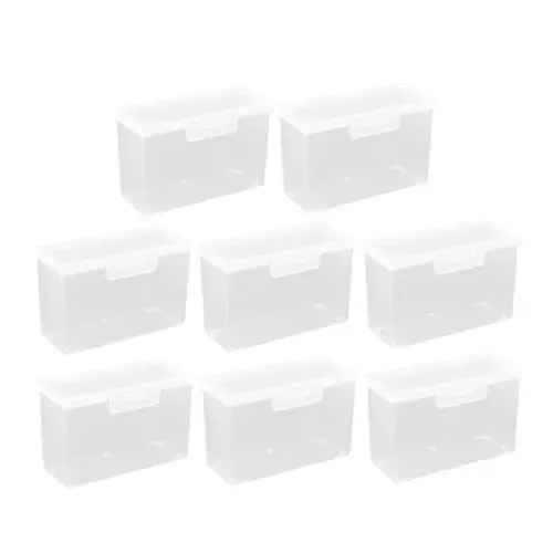 Produktbild: MOLUCKFU 8Stücke Klare Spielkarten Organizer für Poker und Sammelkarten Transparent für Businesskarten und Kartenspiele Stabil und Praktisch