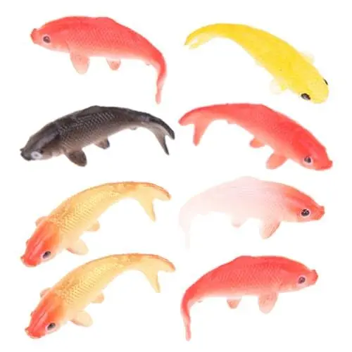 Produktbild: MOLUCKFU Simulations-koi-Modell Miniaturfische Für Aquarium Dekorationen Fisch Deko Aus Kunststoff Winzige Fische Für Puppenhaus Mikro-landschaftsdekor