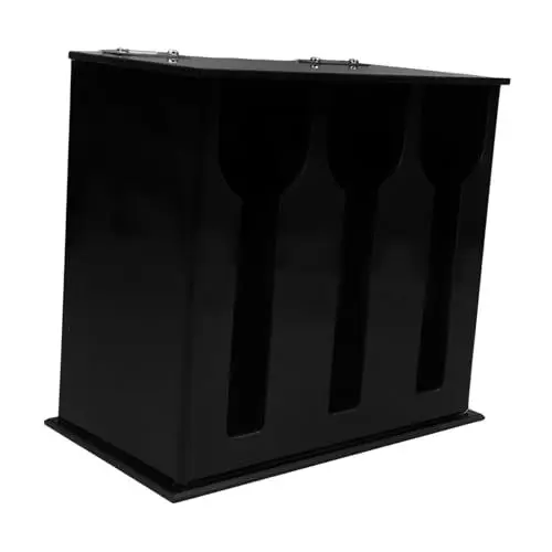 Produktbild: MOLUCKFU Acryl-utensilienspender Löffelspender Mit 3 Fächern Besteck-Organizer Für Küche Und Café