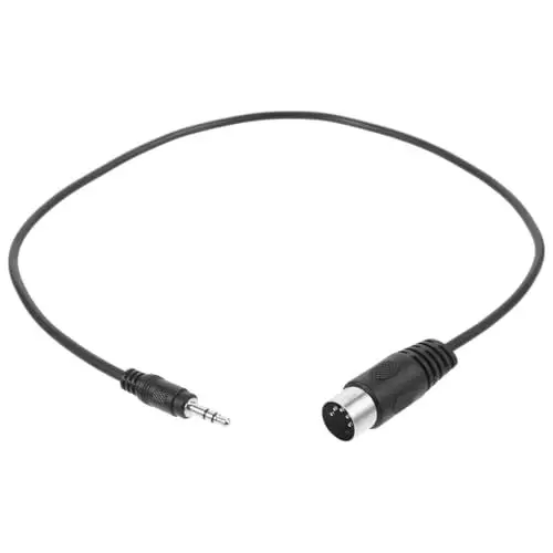 Produktbild: MOLUCKFU Klinkenstecker Adapter Audio Adapter Kabel Auf Midi 5 Pin Din Kabel 5 Poliges Audiokabel Für Computer Audioausgabe Hochwertiges Stecker Kabel Für Klare Klangübertragung