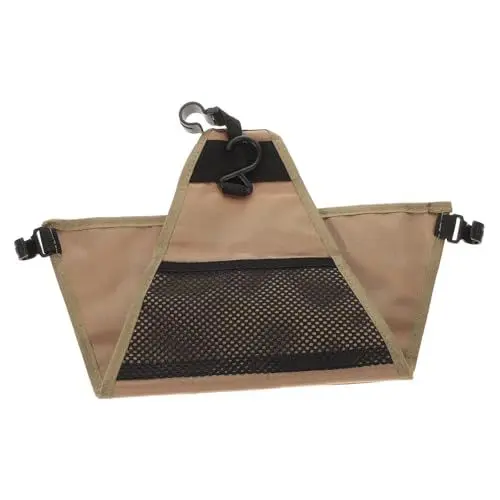 Produktbild: MOLUCKFU Besteck Aufbewahrungstasche Tragbares Besteck Grill Werkzeugtasche Kochgeschirr Besteck Geschirr Tasche Leinwandhalterständer Tasche Für Campinggeschirr Khaki Oxford-stoff