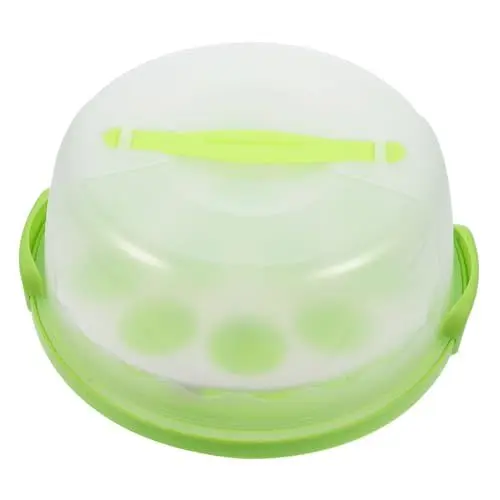 Produktbild: MOLUCKFU Box Tragbare Kuchenbox Kuchenträger Mit Deckel Transportbehälter Kuchenträger Mit Griff Kuchenständer Kuppel Muffin Kuchenhalter Tortenhalter Cupcake Ständer Cupcake