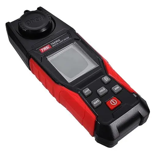 Produktbild: MOLUCKFU Digitaler Bildschirm leichtes Messwerkzeug Belichtungsmesser für Pflanzen Hochpräzises Photometer Parmeter Luxmeter tragbares Photometer Belichtungsmesser aufzeichnen weicher Gummi