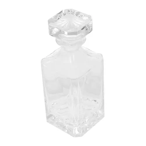 Produktbild: MOLUCKFU Dekorativer Glas Spirituosenhalter Leerer Whiskybehälter Für Alkohol Eleganter Flaschenhalter Präsentation
