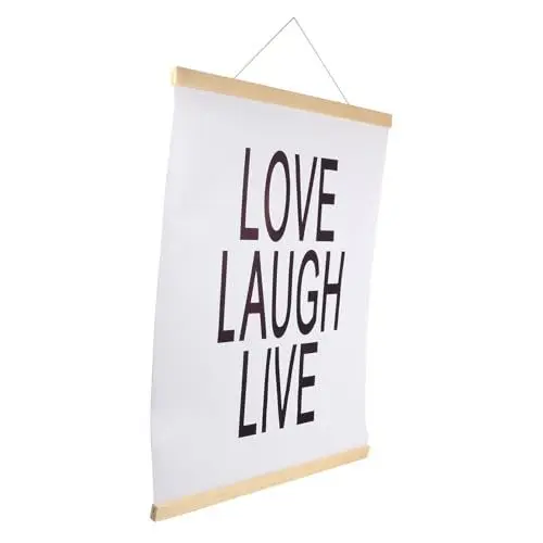 Produktbild: MOLUCKFU Englisches inspirierendes Poster motivierende Wandkunst inspirierende wandposter Holzrahmen Poster Englische Sprüche Poster Motivationsplakataufhänger inspirierendes Plakat hölzern
