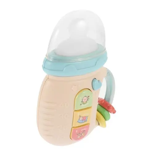 Produktbild: MOLUCKFU Geschichte Maschine Musikalisches Spielzeug Babyfläschchen Spielzeug leuchtspielzeug glowingtoy Fun Toy interaktives Lernspielzeug Musikspielzeug für die Früherziehung Plastik Rosa