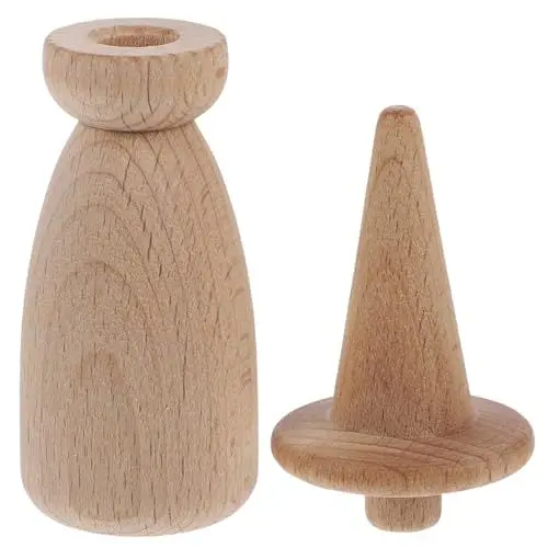 Produktbild: MOLUCKFU Holzpuppe Zum Selbermachen Bemalte Stiftpuppen Unvollendete Stiftmenschen Leere Holzstiftpuppe Holzstiftmenschen Holzmenschen Kinder DIY Zubehör DIY Malerei Stiftpuppen