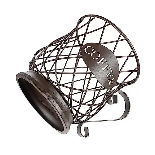 Produktbild: MOLUCKFU Metall Pod Organizer Becher Kaffee Becher Lagerung Korb Für Home Office