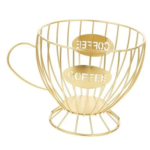Produktbild: MOLUCKFU Kaffeekapseln Aufbewahrungsorganisator Kaffeepadkorb Kreative Lagerung Behälter Für Küche Pausenraum Kaffeetasse Halter Organizer Zubehör
