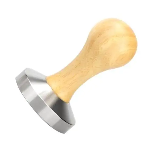 Produktbild: MOLUCKFU Kaffeepresswerkzeug Espresso-Tamper 304 Edelstahl Und Holzgriff Handheld-Kaffee-flachpresser 49mm