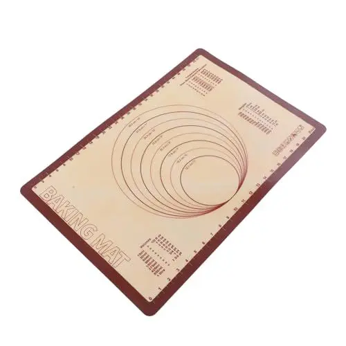 Produktbild: MOLUCKFU Silikon-backmatte Zum Ausrollen Von Teig Antihaftbeschichtete Ofenmatte Für Küche Flexible Backunterlage Für Gebäck Und Braten