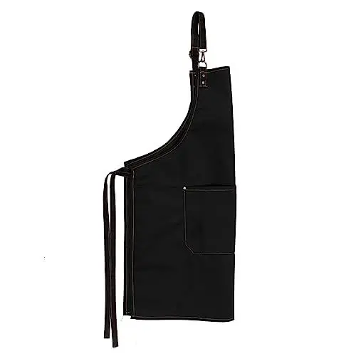 Produktbild: MOLUCKFU Mehrzweckschürze Café-shop-schürze Mit Taschen Für Hausfrauen Leicht Und Bequem