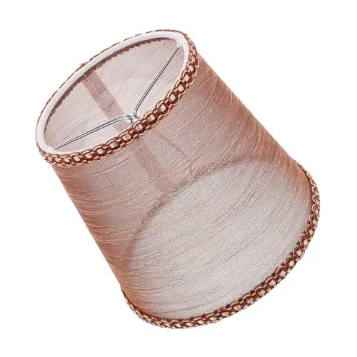 Produktbild: MOLUCKFU Lampenschirm Aus Pvc-stoff Für Schreibtisch Schlafzimmer Wohnzimmer Decken- Und Wandlampe Weiche Lichtabdeckung Vintage- Kaffeesack