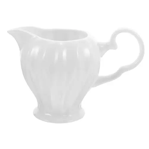 Produktbild: MOLUCKFU Milchkännchen Aus Keramik Mit Griff Weißes Kännchen Für Kaffee Und Tee Perfektes Für Nachmittagstee Und Dinnerpartys Wiederverwendbar Als Sahne Oder Sirupkännchen Für